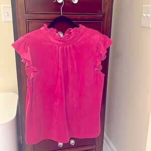 Voy Suede Pink Blouse